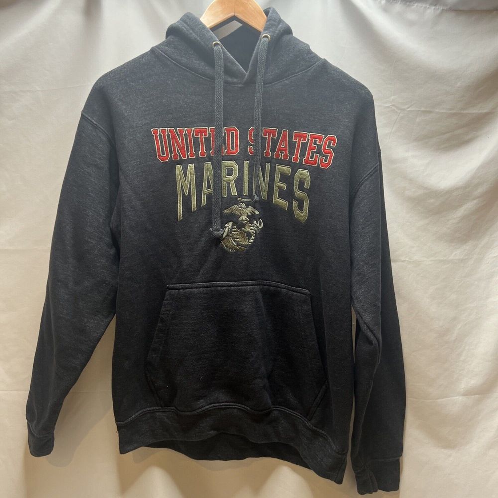 United States Marines Valani Gray Hoodie Medium Pocket